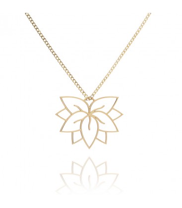 Srebrny naszyjnik Kwiat Lotosu z łącznikiem YA