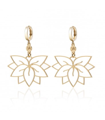Sterling silver lotus earrings YA 925