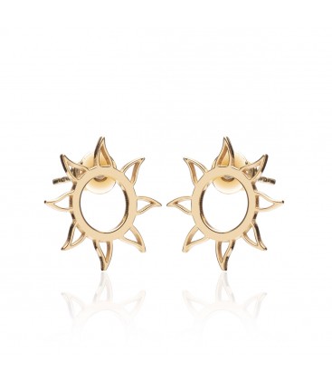 Sterling silver sun earrings YA 925