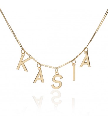 Big letter necklace YA 925