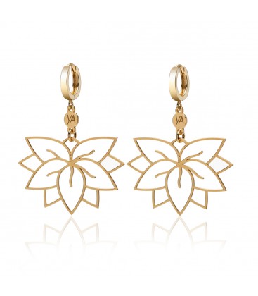 Sterling silver lotus earrings YA 925