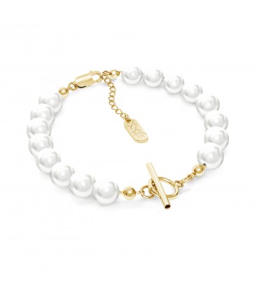 Your letter pearl bracelet YA, sterling silver  925