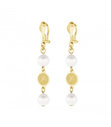 Earrings with pearls, YA, sterling silver 925
