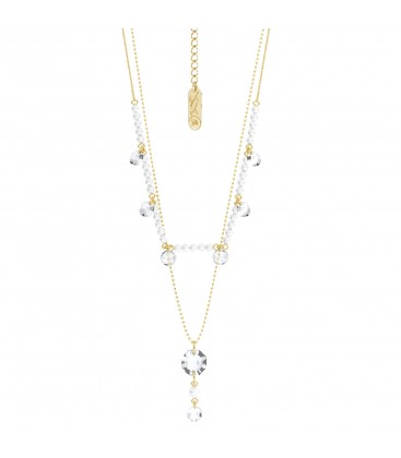 Chain with crystals & pearls YA 925