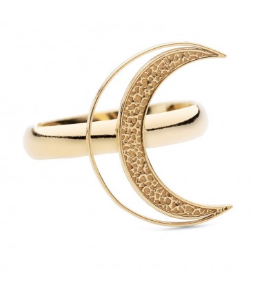 Sterling silver moon ring YA 925