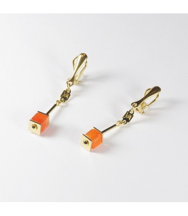Cube & tube earrings, YA 925