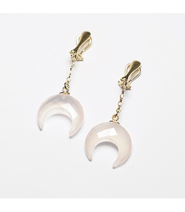 Moon earrings, YA 925