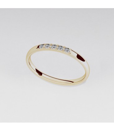 Delikatny pierścionek z kryształami YA