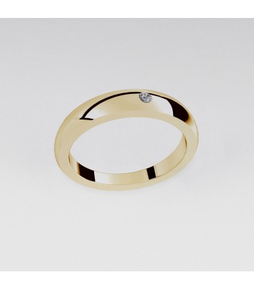 Delikatny pierścionek z kryształem, srebro 925, YA